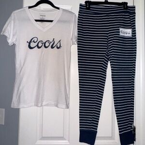 Women’s Coors fitted tee and leggings set